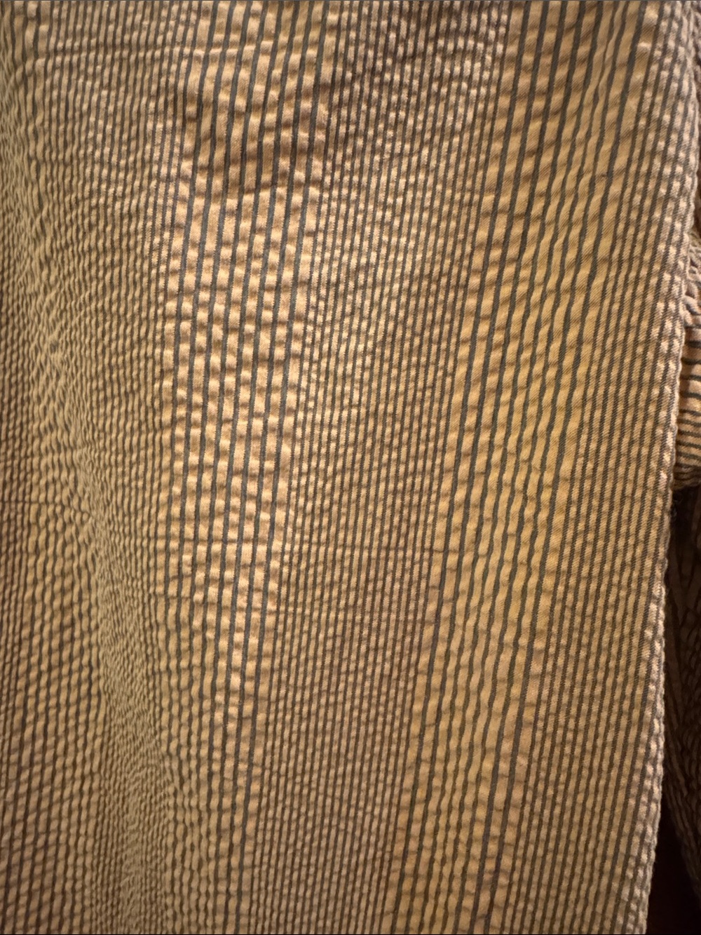 Free People Taupe Striped Wide-Leg Seersucker Pants - Picture 5 of 5